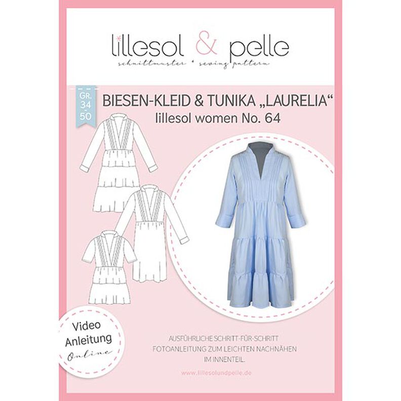 Biesen-Kleid / Tunika Laurelia | Lillesol & Pelle No. 64 | 34-50,  image number 1