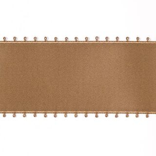 Satinband Picotkante - dunkelbeige, 
