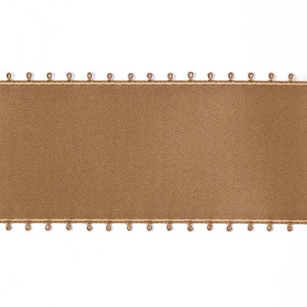 Satinband Picotkante - dunkelbeige, image number 1