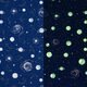Dekostoff Glow in the Dark Sternbilder – marineblau/hellgelb,  thumbnail number 1