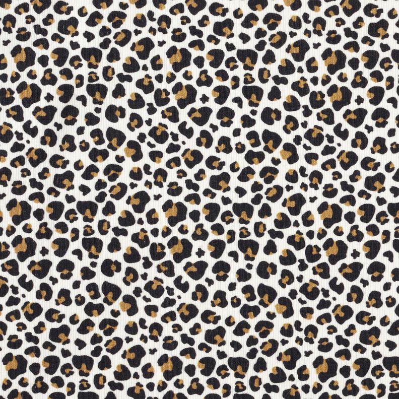 Babycord kleines Leomuster – wollweiss,  image number 1