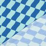 Softsweat welliges Karo | Poppy Fabrics – königsblau/eisblau,  thumbnail number 4