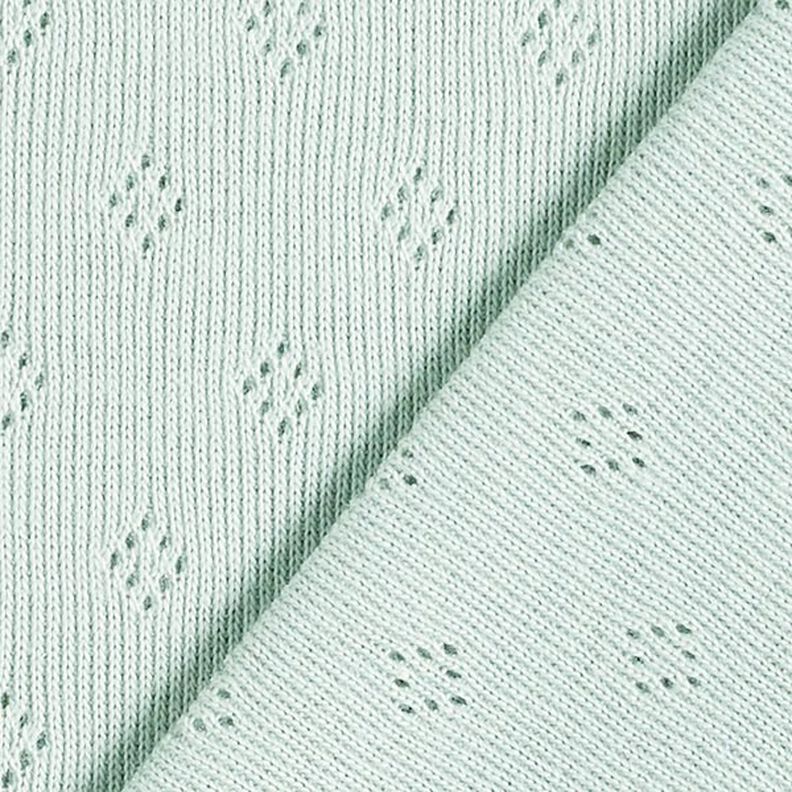 Feinstrickjersey mit Lochmuster – mint,  image number 3