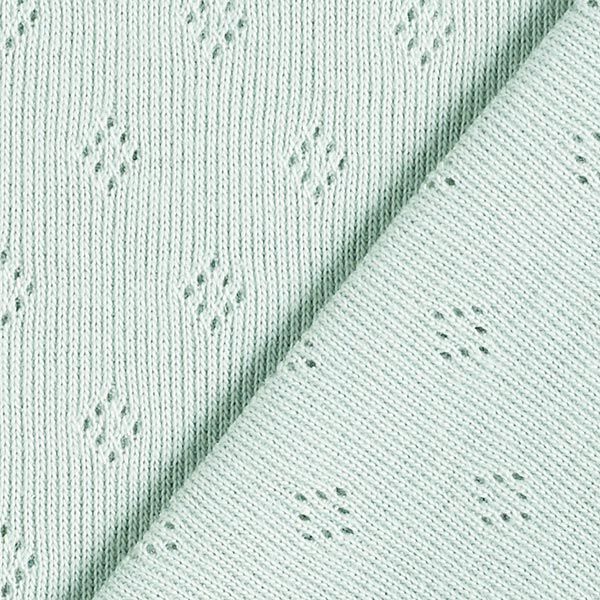 Feinstrickjersey mit Lochmuster – mintgrün,  image number 3