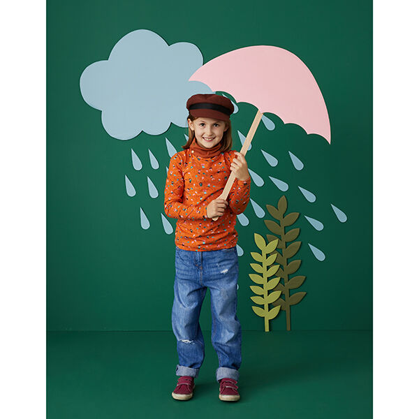 Baumwolljersey Drachenflug Digitaldruck | PETIT CITRON – orange – Muster, image number 6
