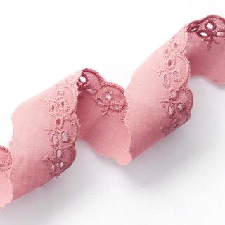 Feston Spitzenband Blätter [ 30 mm ] – rosa, 