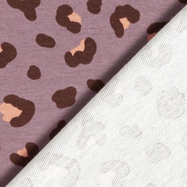 French Terry Leoprint – lila,  image number 4