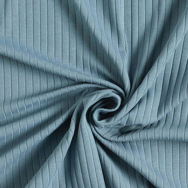Rippenjersey uni – taubenblau,  image number 1