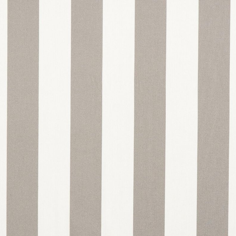Outdoorstoff Canvas Blockstreifen – seidengrau/elfenbein,  image number 1