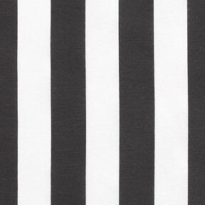 Dekostoff Canvas Streifen – schwarz/weiss, 