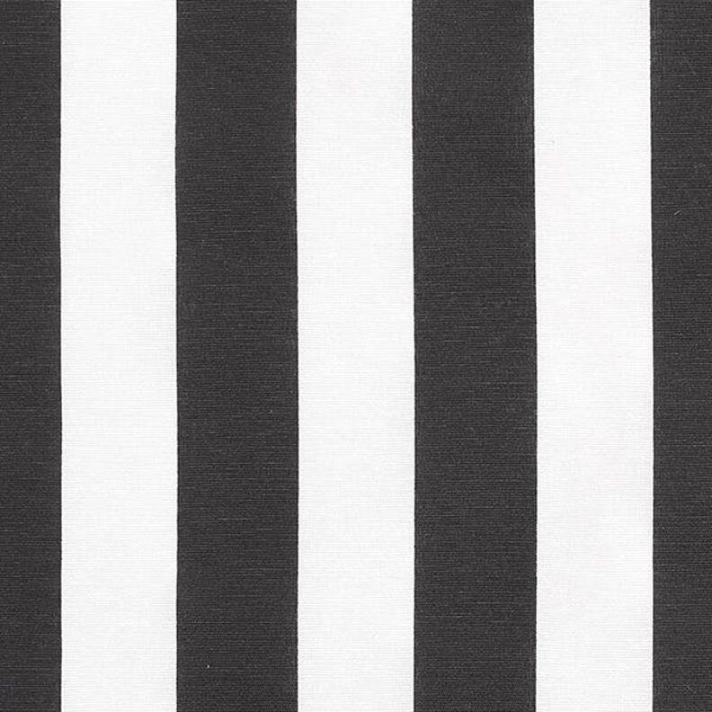 Dekostoff Canvas Streifen – schwarz/weiss,  image number 1