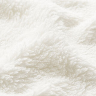Baumwoll-Sherpa Uni – wollweiss, 