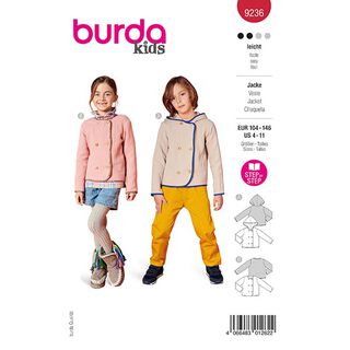 Jacke | Burda 9236 | 104-140, 