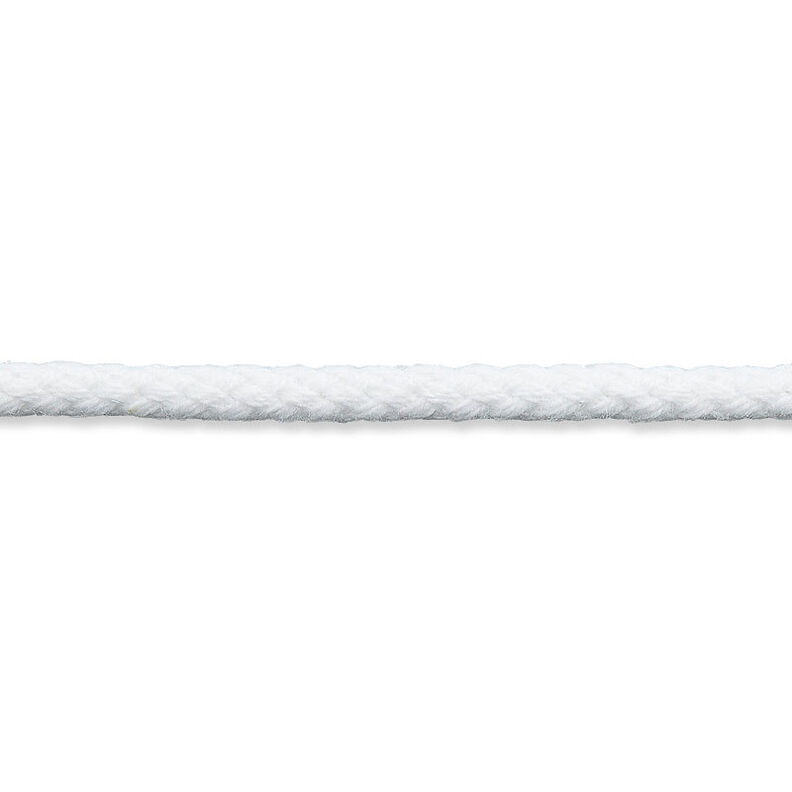 Baumwollkordel [Ø 3 mm] – weiss,  image number 1