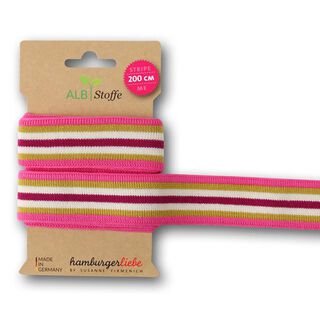 Bio-Jacquardbänder STRIPE ME COLLEGE [200 CM | 3,5 CM] Albstoffe | Hamburger Liebe, 