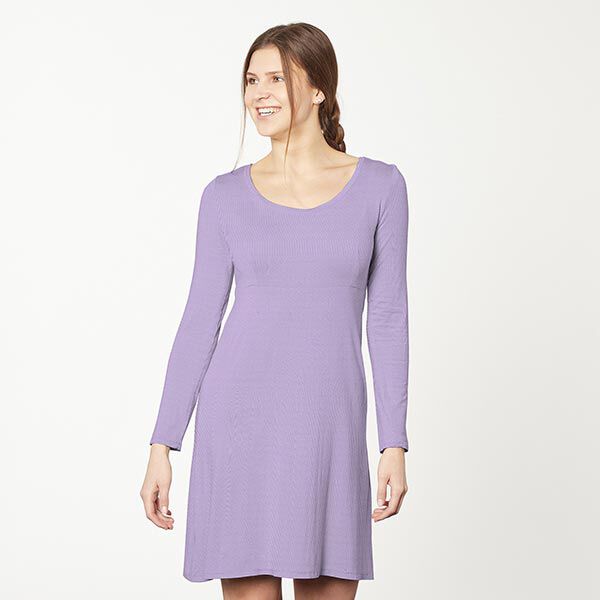 Baumwolljersey Medium Uni – pastellflieder,  image number 6