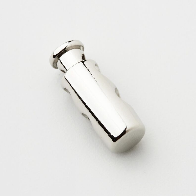 Kordelstopper Metall [Durchlass: 3 mm] – silber metallic,  image number 2