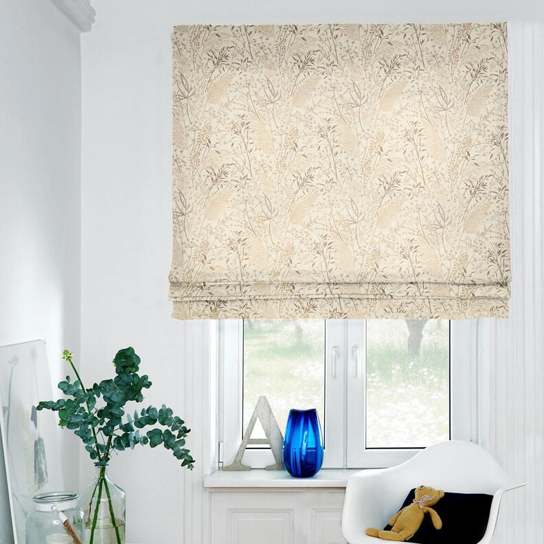 Halbpanama zarte Gr&auml;ser &ndash; natur/beige,  image number 7