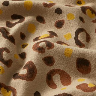Baumwolljersey Leoflecken – beige, 