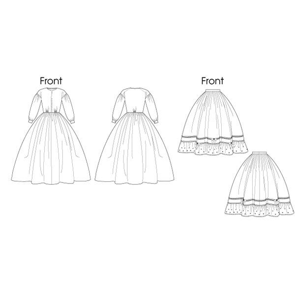Historisches Kostüm | Butterick 5831 | 34-42