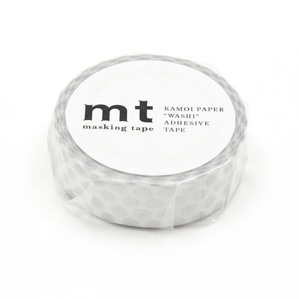 Washi Tape Punkte 1 – weiss/silber | Masking Tape, image number 2