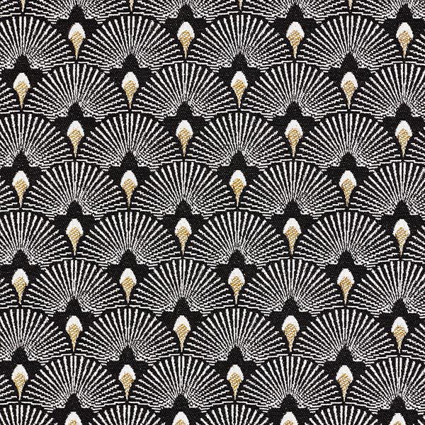 Dekostoff Jacquard Fächer – schwarz, image number 1