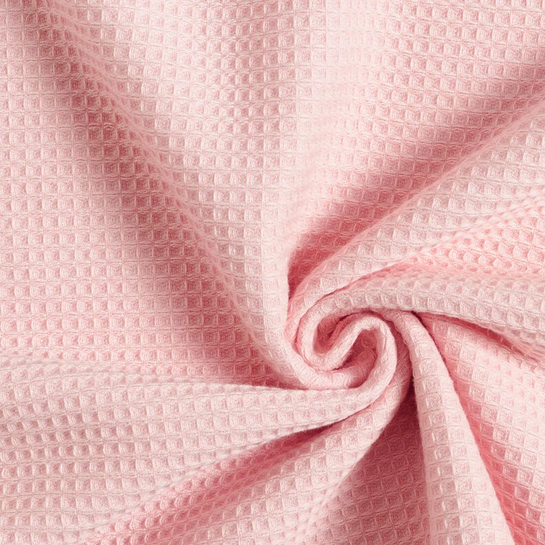 Frotteestoff/Waffelpiqué Uni – rosé, image number 1