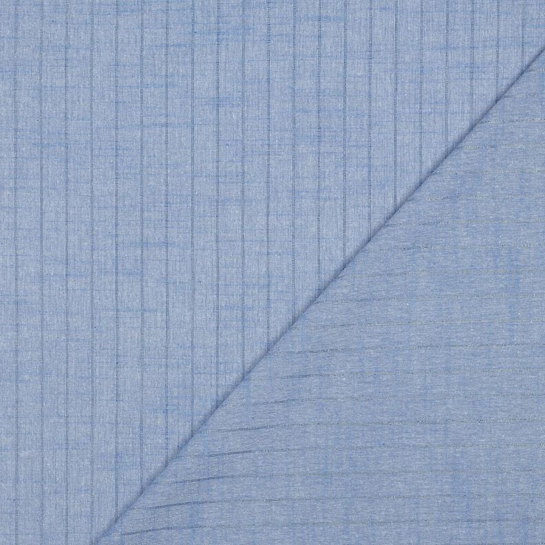 Baumwollstoff Lurex Streifen &ndash; blau,  image number 4