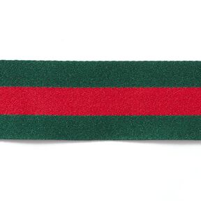 Webband Streifen [40 mm] – grün/rot, 