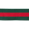 Webband Streifen [40 mm] – grün/rot,  thumbnail number 1