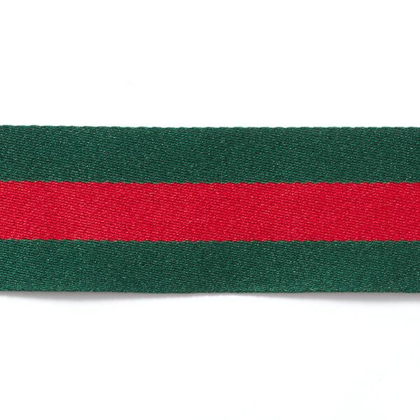 Webband Streifen [40 mm] – grün/rot,  image number 1