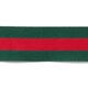 Webband Streifen [40 mm] – grün/rot,  thumbnail number 1