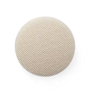 Bezogener Knopf, Baumwollköper Stretch 11 - beige, 