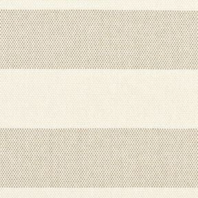 Dekostoff Panama breite Streifen &ndash; taupe/hellbeige, 