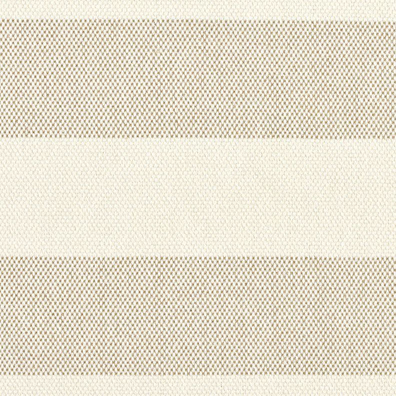 Dekostoff Panama breite Streifen &ndash; taupe/hellbeige,  image number 1