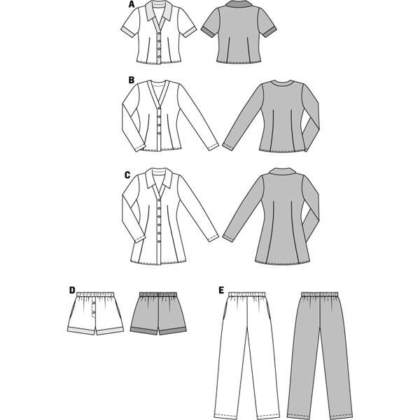 Pyjama / Nachthemd | Burda 6742 | 36-44,  image number 4