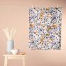 Waffelpiqué Aquarellblumen | Poppy Fabrics – weiss/lavendel,  thumbnail number 8