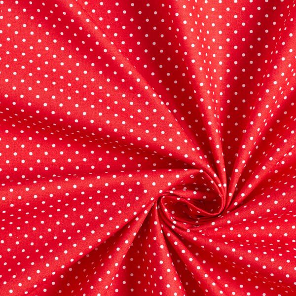 Baumwollpopeline kleine Punkte – rot/weiss,  image number 5