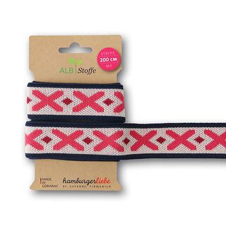 GOTS Bio Jacquardband STRIPE ME ICON [200 cm | 3,5 cm] | Albstoffe | Hamburger Liebe, 