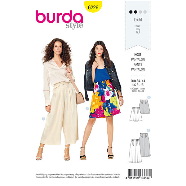 Culotte | Burda 6226 | 34-44, image number 1