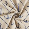 Dekostoff Halbpanama Anker klassisch – natur/marineblau,  thumbnail number 3