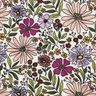 Baumwolljersey Blumenmeer | Poppy Fabrics – wollweiss/flieder,  thumbnail number 2