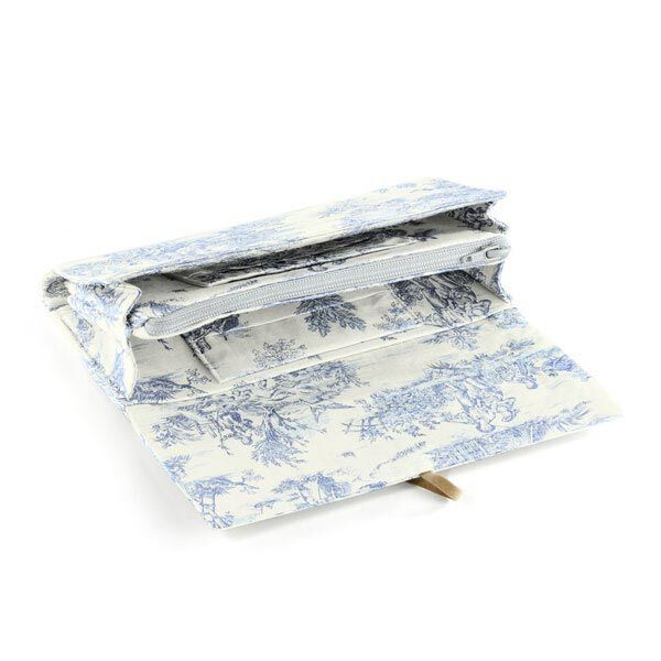 Baumwollstoff kleine Pastorale 280 cm – blau – Muster,  image number 7