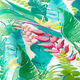 Outdoorstoff Canvas Tropischer Urwald – türkis,  thumbnail number 2