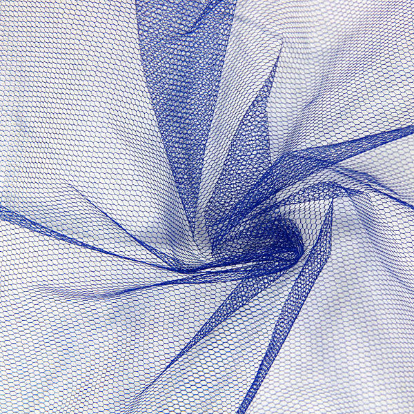Tüll klassisch Uni – marineblau, image number 1
