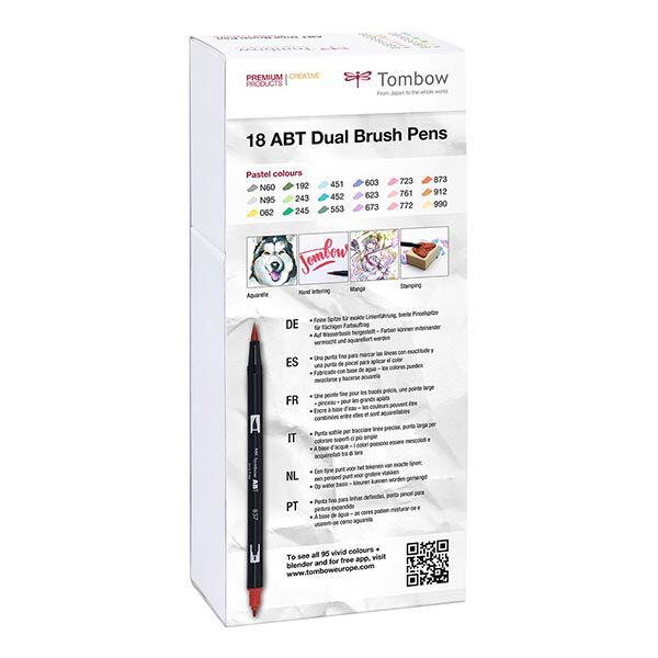 ABT Dual Brush Pen Aquarell Pastellfarben Set [ 18 Stück ] | Tombow,  image number 3