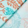 Viskose Voile Blumen Tiffany – helltürkis,  thumbnail number 4