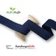 Bio Einfassband Edge Me [ 3,2 cm ] | Albstoffe – marineblau,  thumbnail number 1