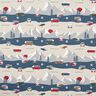 Dekostoff Halbpanama VW-Abenteuer – jeansblau/natur,  thumbnail number 1