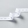Knopfloch-Elastik [3 m | 20 mm] – weiss,  thumbnail number 2